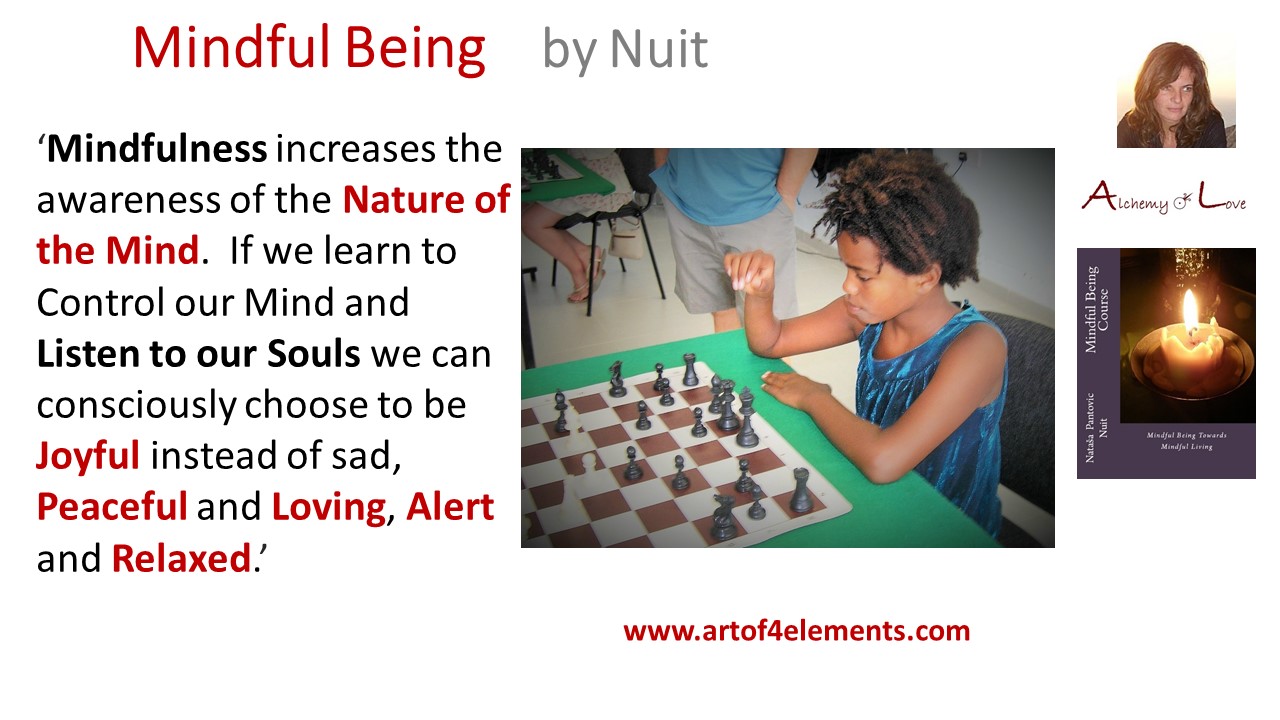 Mindful Being Mindfulness Training Quote by Nuit about Nature of Mind and Soul